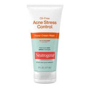 Neutrogena Oil-Free Acne Stress Control Power-Cream Face Wash, 6 OZ