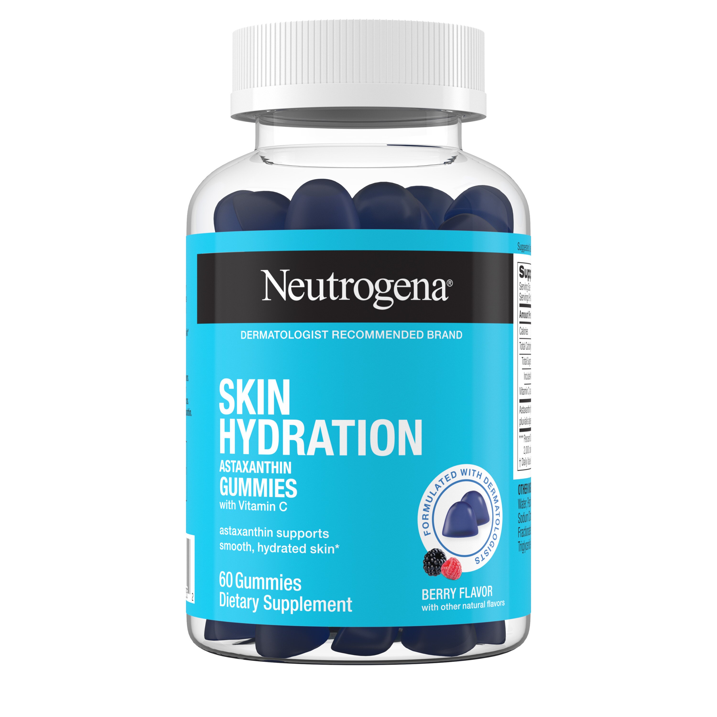 Neutrogena Skin Hydration Astaxanthin Gummies, Berry Flavor, 60 Ct , CVS