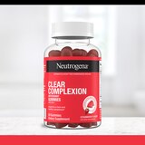 Neutrogena Clear Complexion Antioxidant Gummies, Strawberry, 60 CT, thumbnail image 4 of 14