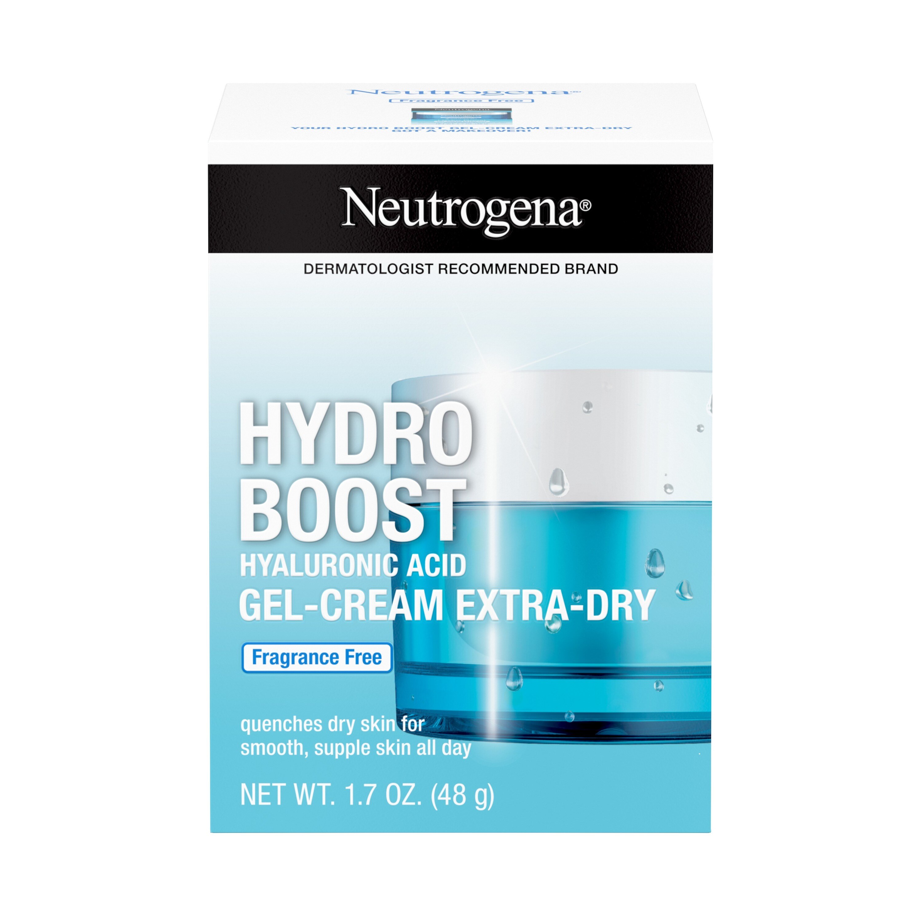 Neutrogena Hydro Boost Hyaluronic Acid Moisturizer, Dry Skin, 1.7 OZ