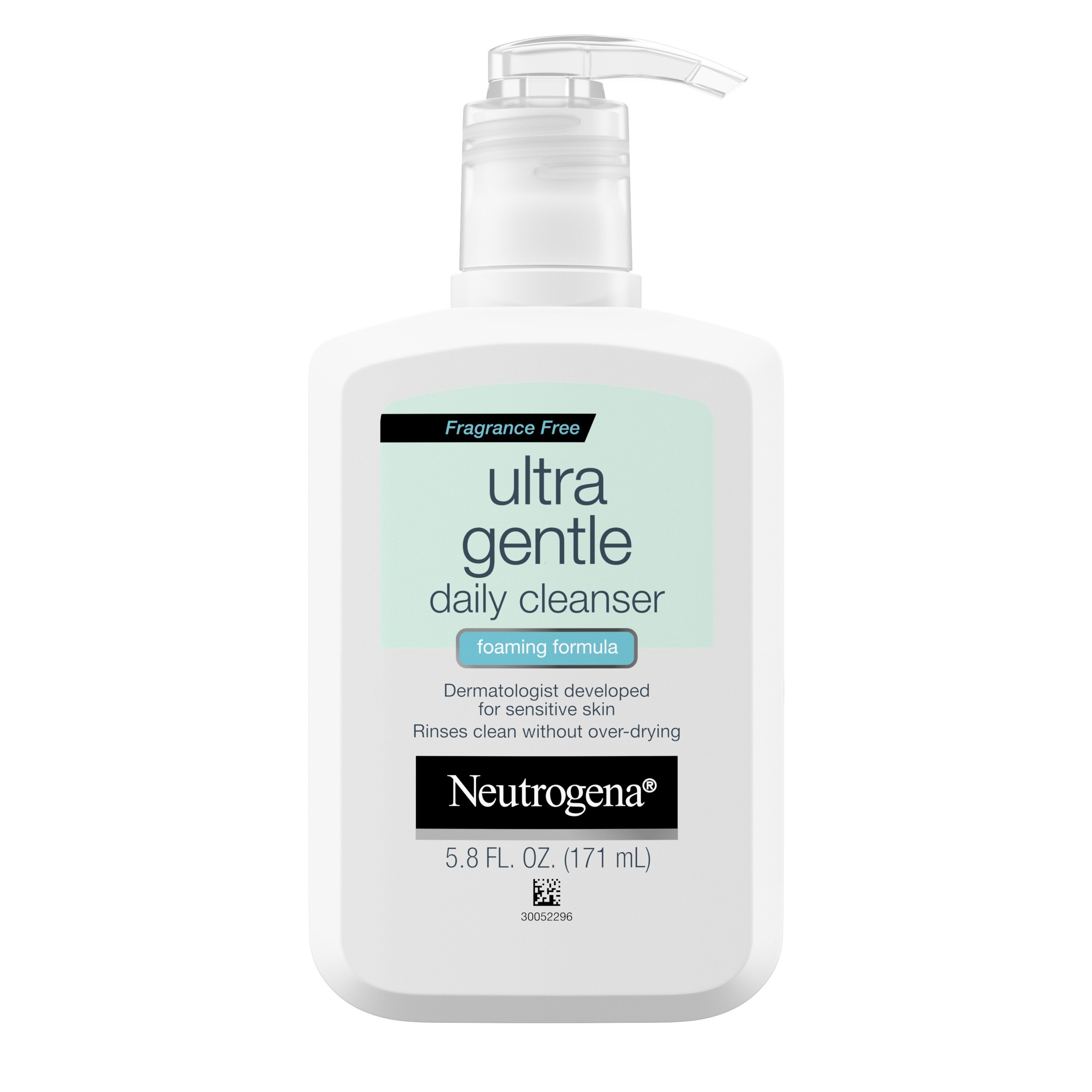 Neutrogena Ultra Gentle Daily Foaming Facial Cleanser for Sensitive Skin, 5.8 OZ