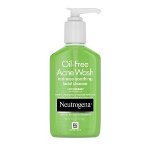 Neutrogena Oil-Free Acne Wash Redness Soothing Facial Cleanser, 6 OZ
