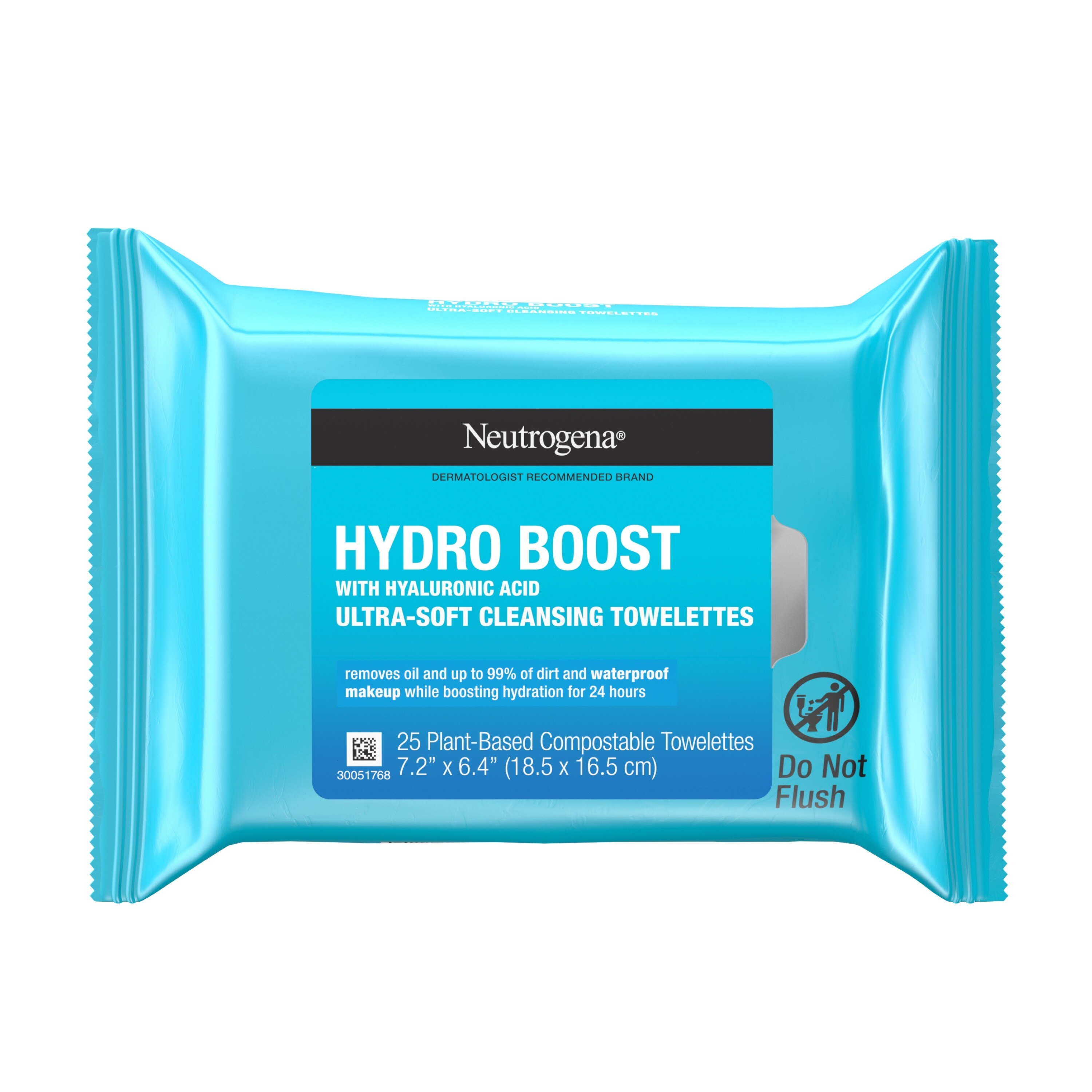 Neutrogena HydroBoost - Toallitas de limpieza facial y desmaquilladoras, 25 u.