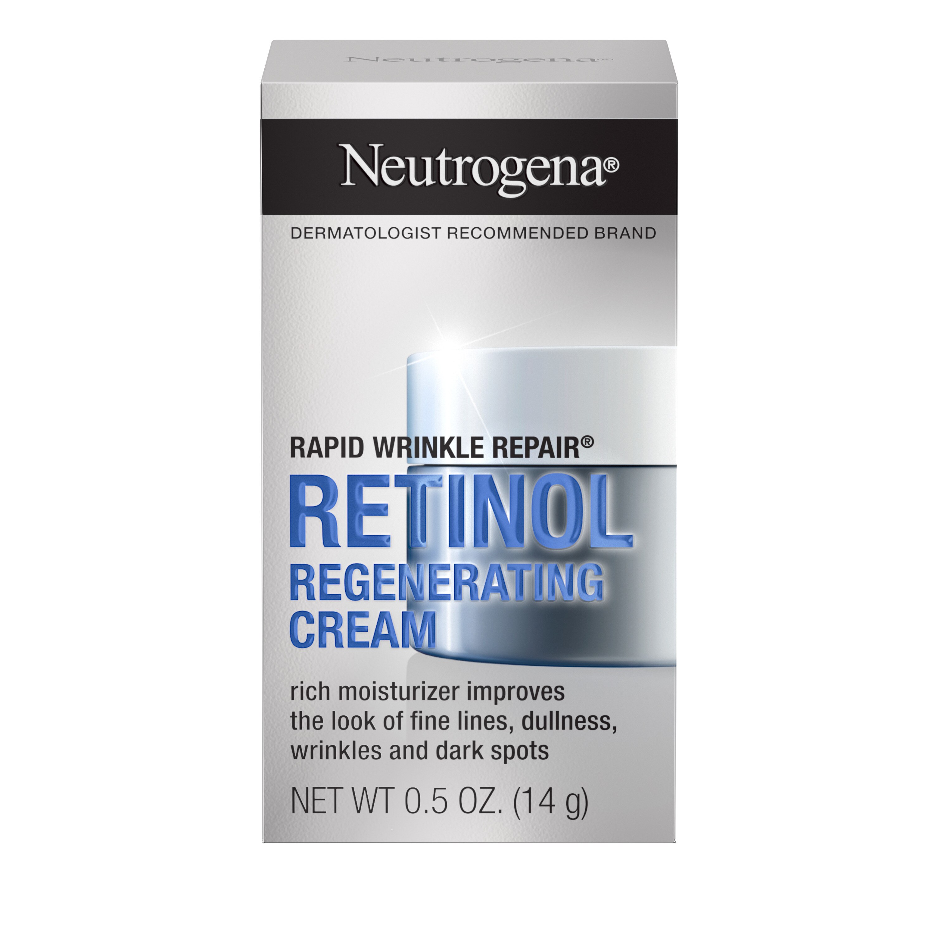 Neutrogena Rapid Wrinkle Repair - Crema facial con retinol, tamaño de prueba, 0.5 oz