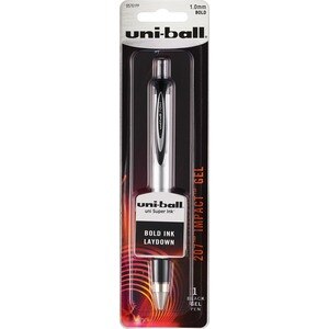 Uni-Ball Ultra Smooth Gel Impact Ball Point Pen Black , CVS