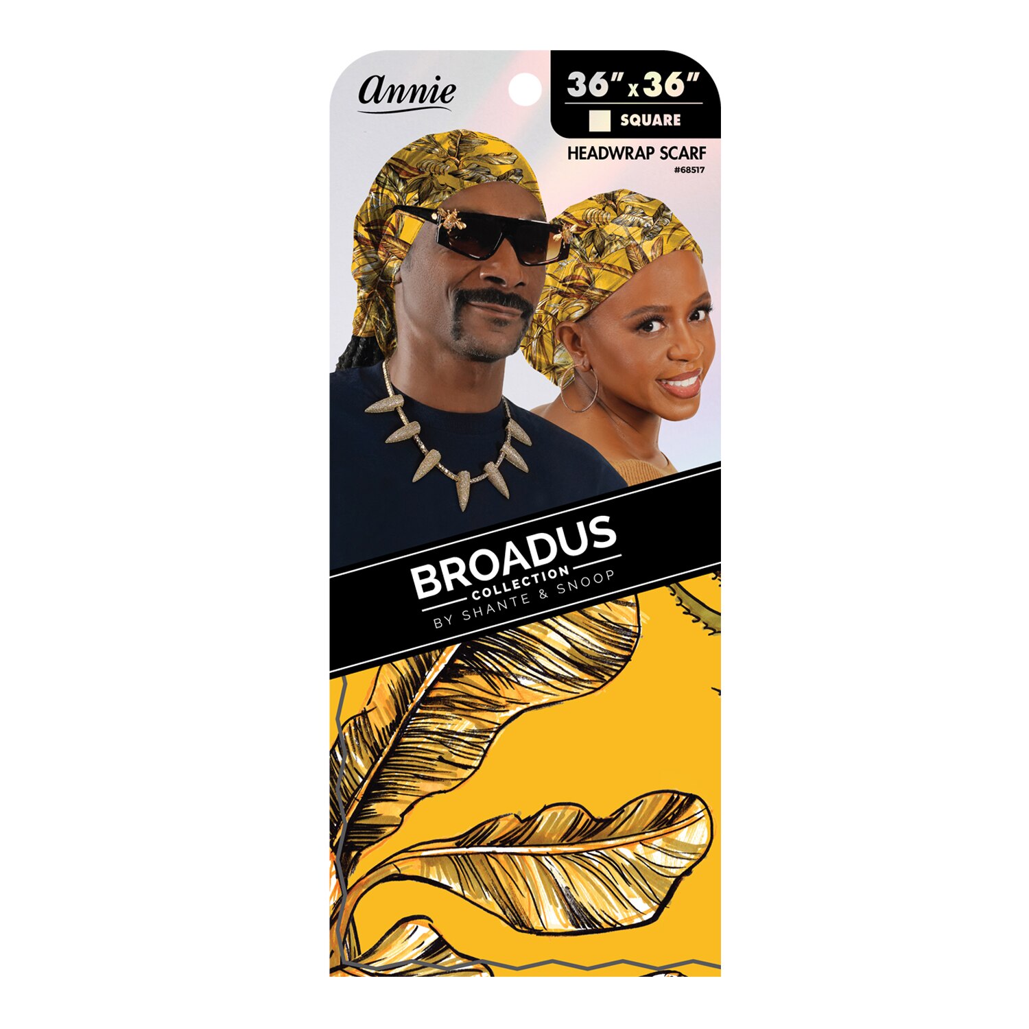Annie Broadus Collection Headwrap Scarf, Golden Tropics, 36 In. X 36 In. , CVS