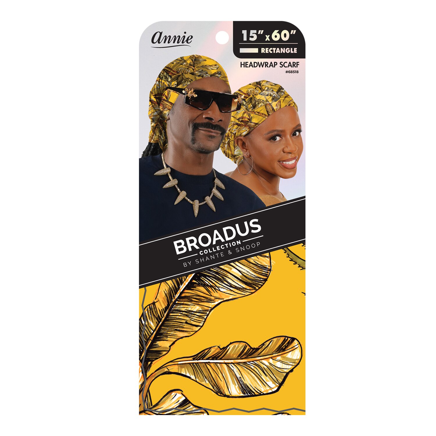 Annie Broadus Collection Headwrap Scarf, Golden Tropics, 60 In. X 15 In. , CVS