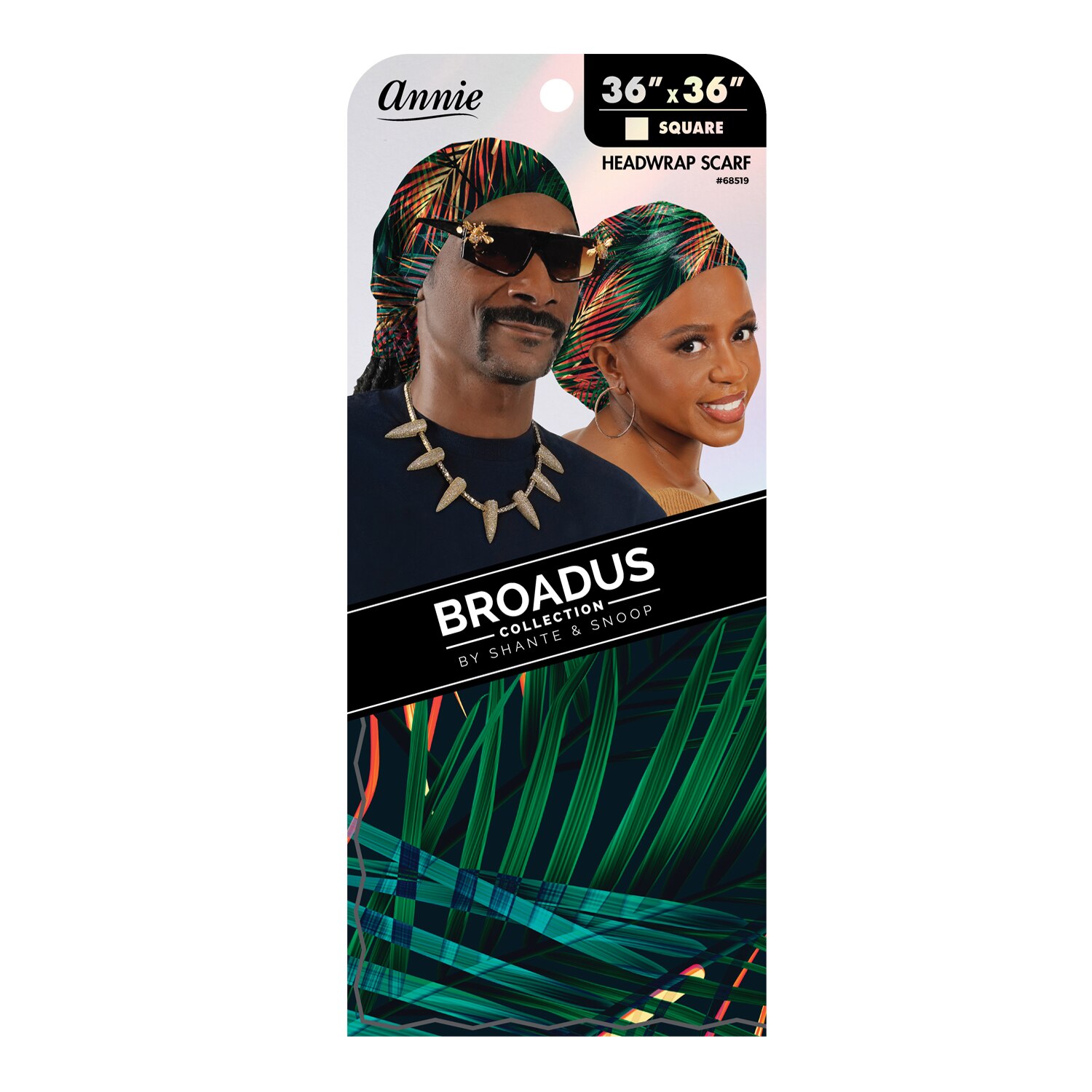 Annie Broadus Collection Headwrap Scarf, Island Palm, 36 In. X 36 In. , CVS