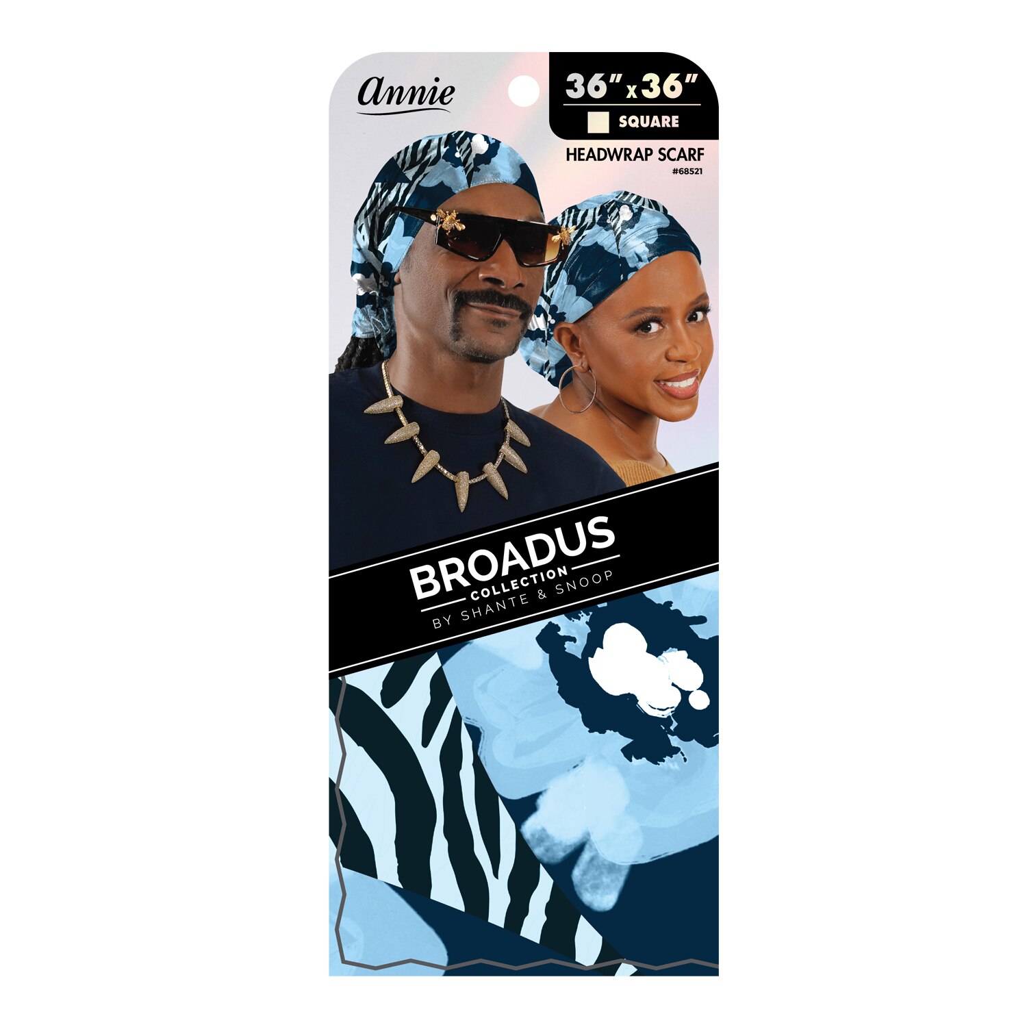 Annie Broadus Collection Headwrap Scarf, Floral Zebra, 36 In. X 36 In. , CVS