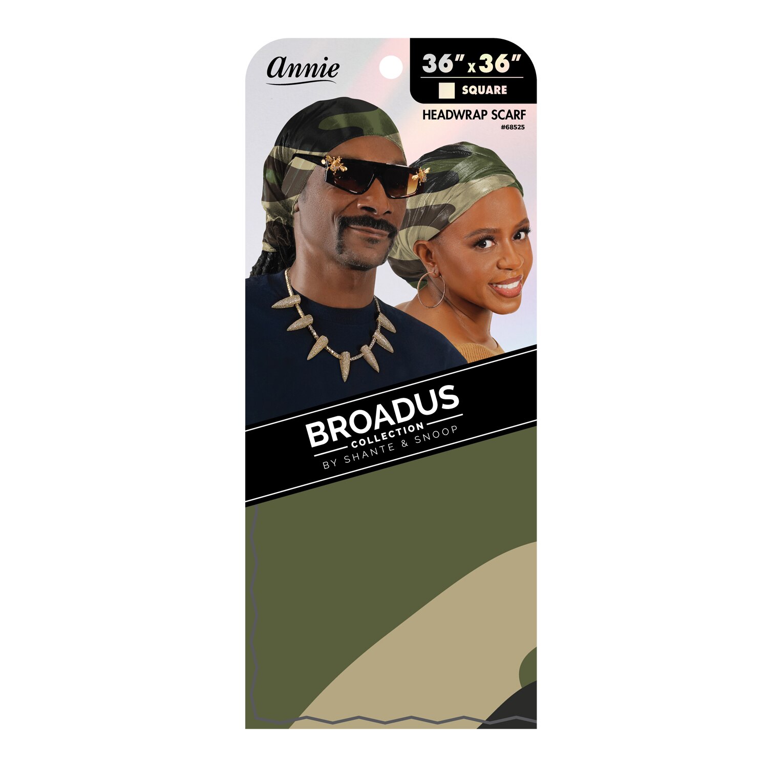 Annie Broadus Collection Headwrap Scarf, Camo, 36 In. X 36 In. , CVS