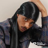 Broadus Collection Headwrap Scarf, Black, thumbnail image 3 of 9