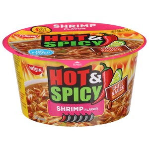 Nissin Ramen Noodle Soup, Hot & Spicy Shrimp, 3.27 Oz , CVS