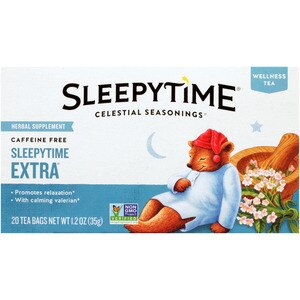 Celestial Seasonings Sleepytime Extra Caffeine Free Herbal Supplement Tea Bags, 20 Ct , CVS