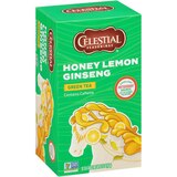 Celestial Seasonings Honey Lemon Ginseng Green Tea Bags, 20 ct, 1.5 oz, thumbnail image 4 of 6