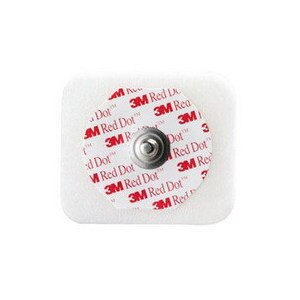 3M Red Dot Monitoring Electrode with Foam Tape and Sticky Gel 1.6 in. x 1.36 in., 50CT