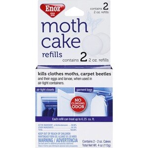 Enoz Moth Cake Refills, Kills Clothes Moths And Carpet Beetles, 2 Ct , CVS