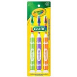 GUM Crayola Metallic Marker Children’s Toothbrush w/Suction Cup Base, Age 5+, 3 CT, thumbnail image 1 of 5