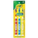 GUM Crayola Metallic Marker Children’s Toothbrush w/Suction Cup Base, Age 5+, 3 CT, thumbnail image 2 of 5