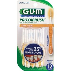 Gum Proxabrush Go-Betweens - Limpiadores dentales, ultraajustados, 12 u.