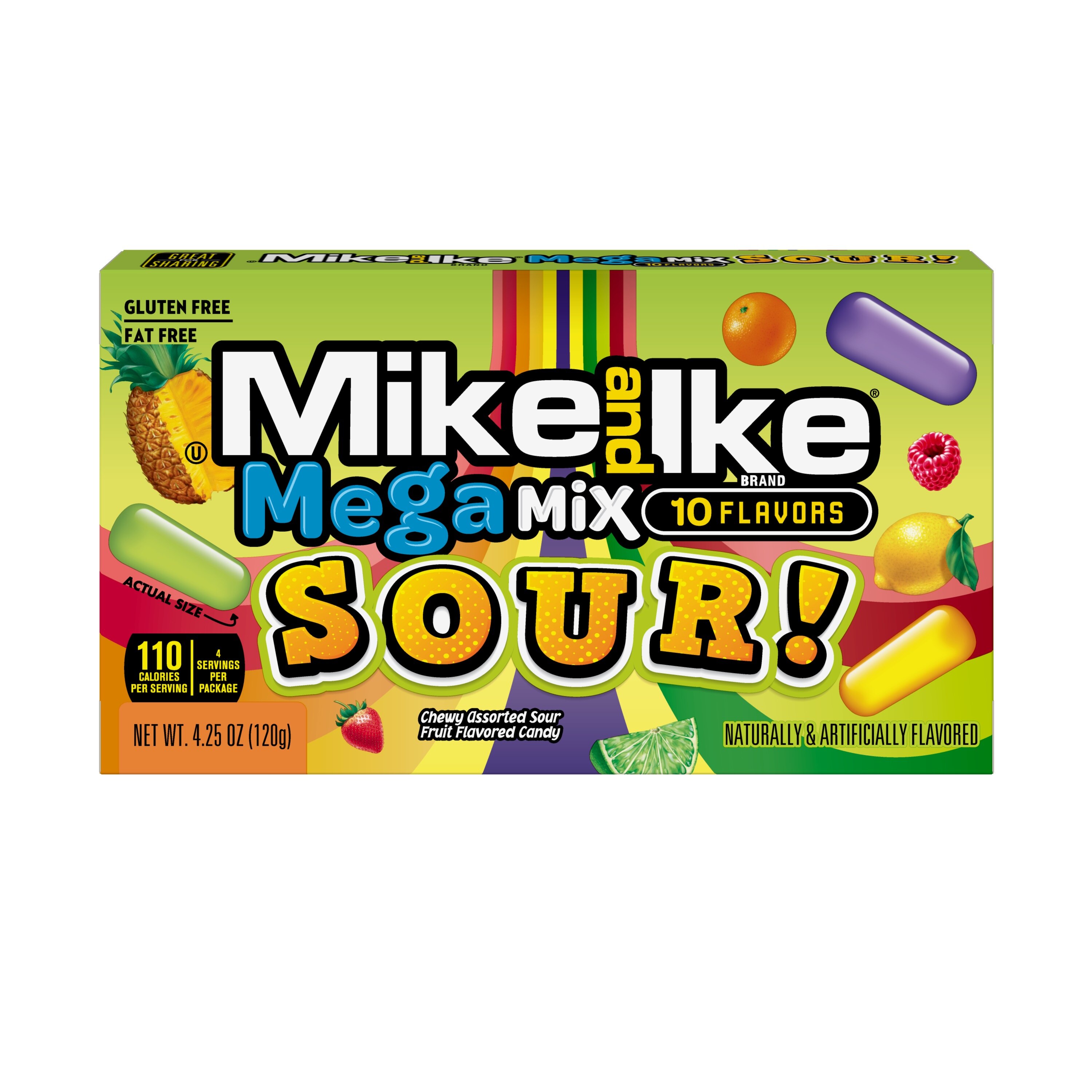 Mike & Ike Mike And Ike Mega Mix-Sour, Theater Box, 4.25 Oz , CVS