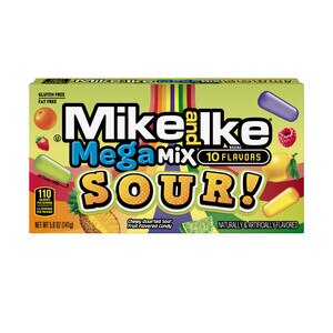 Mike and Ike Mega Mix SOUR! Chewy Candy, 5 OZ