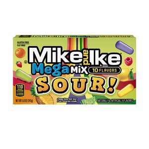 Mike and Ike Mega Mix SOUR! Chewy Candy, 5 OZ