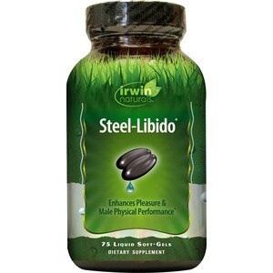 Irwin Naturals Steel-Libido plus BioPerine Softgels for Men, 75CT