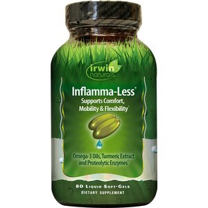 Irwin Naturals Inflamma-Less plus BioPerine - Cápsulas blandas, 80 u.