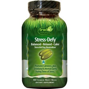 Irwin Naturals Stress Defy Balanced Relaxed Calm plus BioPerine Softgels, 84CT