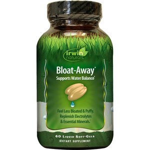 Irwin Naturals Bloat-Away plus BioPerine - Suplemento dietario en cápsulas blandas, 60 u.