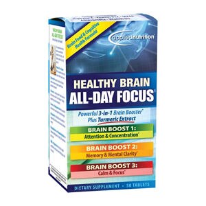 Applied Nutrition Healthy Brain All-Day Focus Tablets, 50 CT