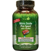 Irwin Naturals Nitric Oxide Pre-Sport plus BioPerine Softgels, 60 CT