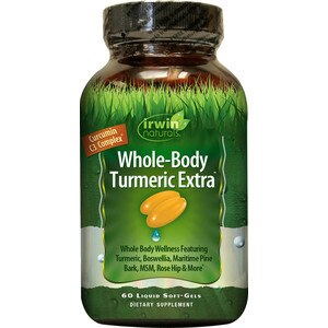 Irwin Naturals Whole Body Turmeric Extra plus BioPerine Softgels, 60CT