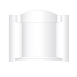 Royal Brites Stage-It Display Board with Crown Header and Shelf, White, 37"x44", thumbnail image 3 of 5