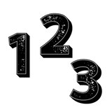 Royal Brites 3D Black Project Letter & Numbers Stickers, 2 in, 115 CT, thumbnail image 3 of 3