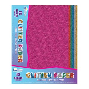 Royal Brites Glitter Paper Assorted Colors, 9.25