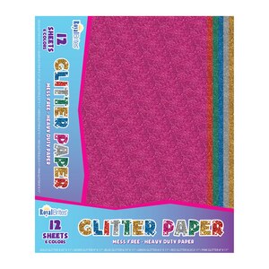 Royal Brites Glitter Paper Assorted Colors, 9.25in X 11in, 12 Ct , CVS