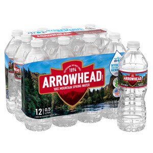Arrowhead Brand 100% Mountain Spring Water, 16.9 OZ (Pack of 12)