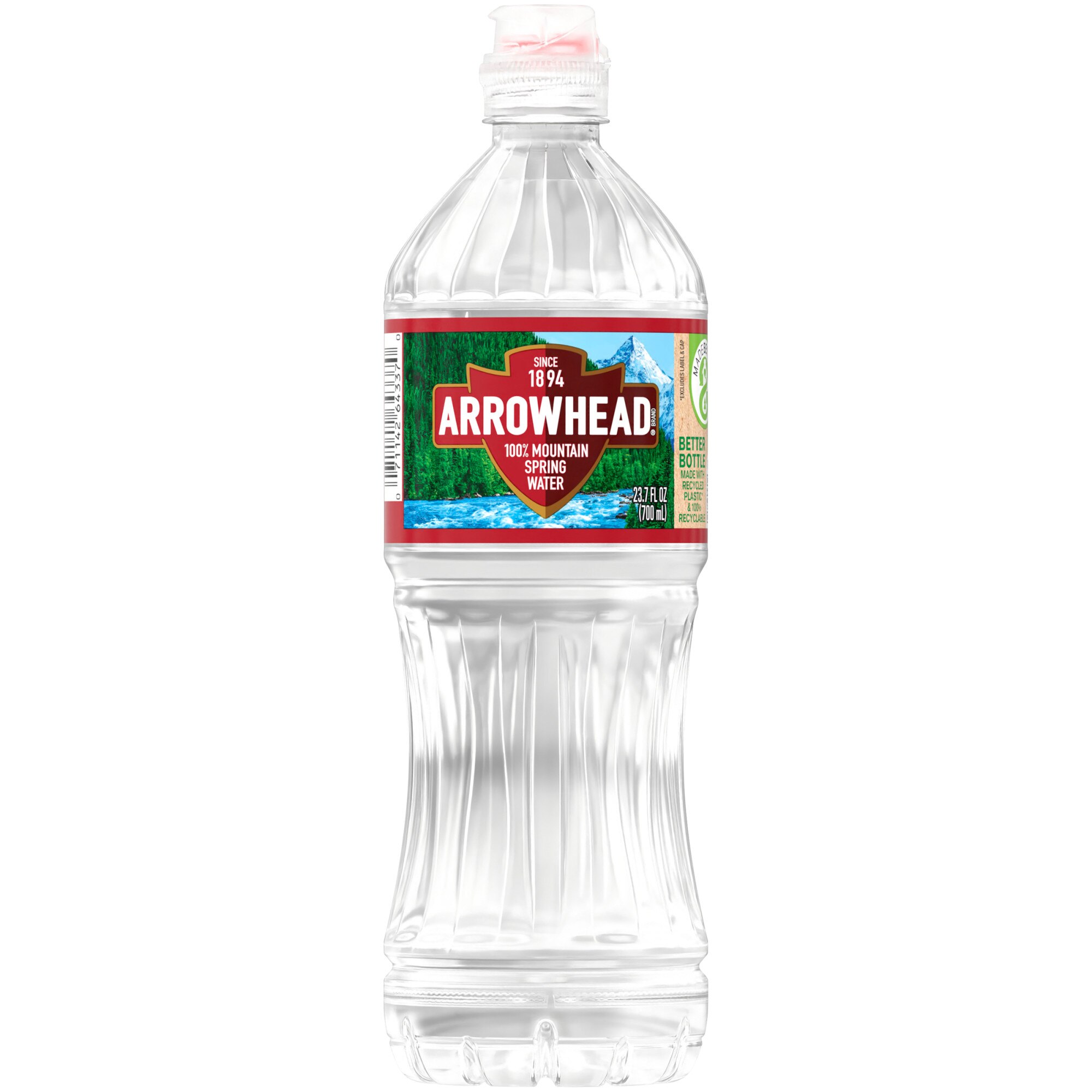 Arrowhead Brand 100% Mountain Spring Water, Sport Cap Bottle, 23.7 Oz , CVS