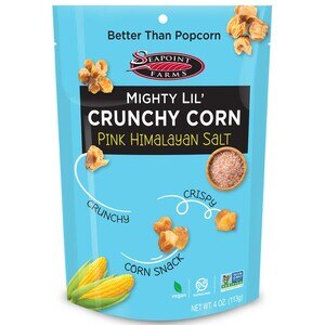 Seapoint Farms Mighty Lil' Crunchy Corn, Zesty Ranch, 4 oz