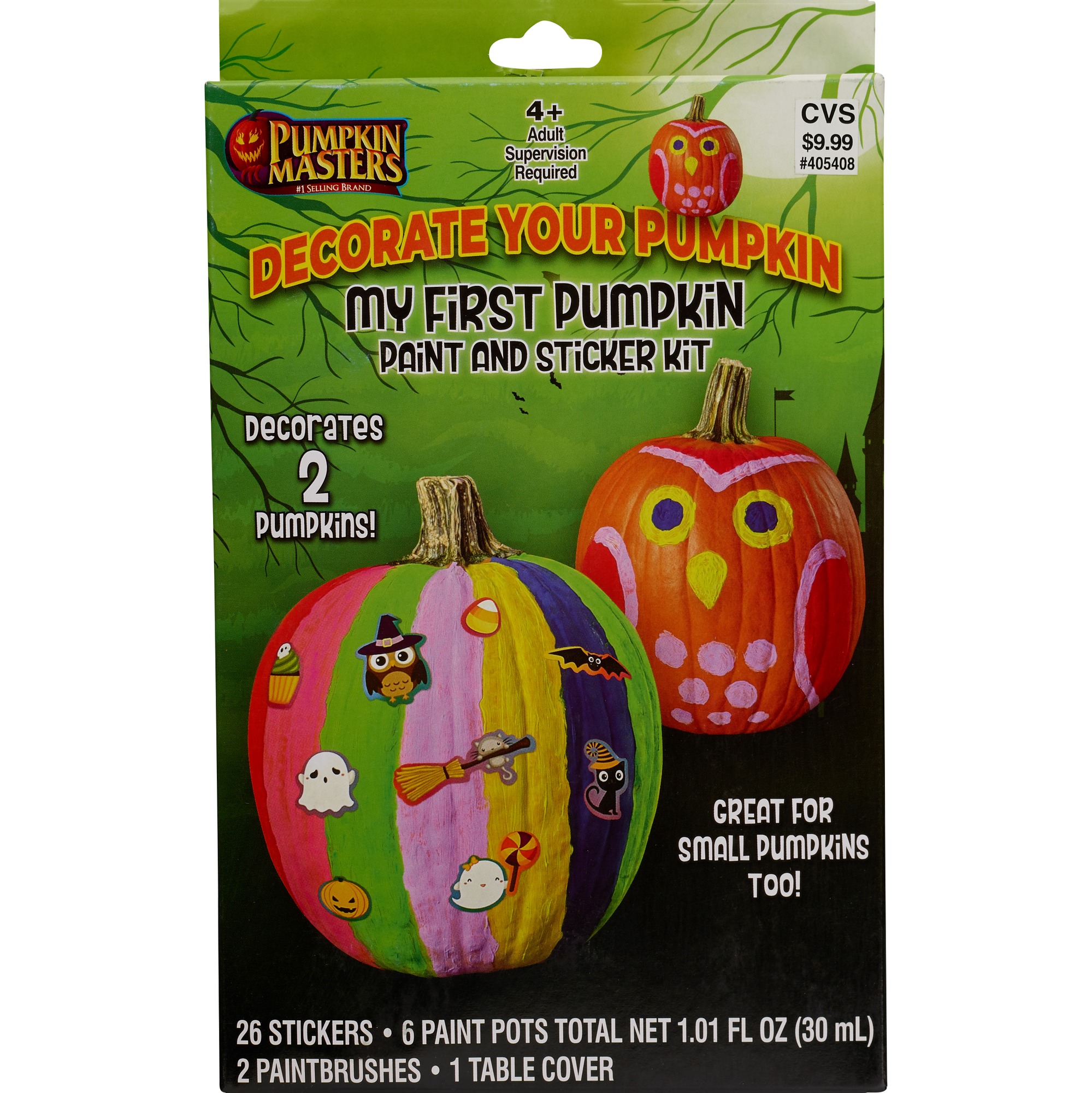 Pumpkin Masters My First Pumpkin - Kit de pinturas y adhesivos