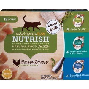 Rachael Ray Nutrish Natural Food For Cats Variety Pack, 12 CT