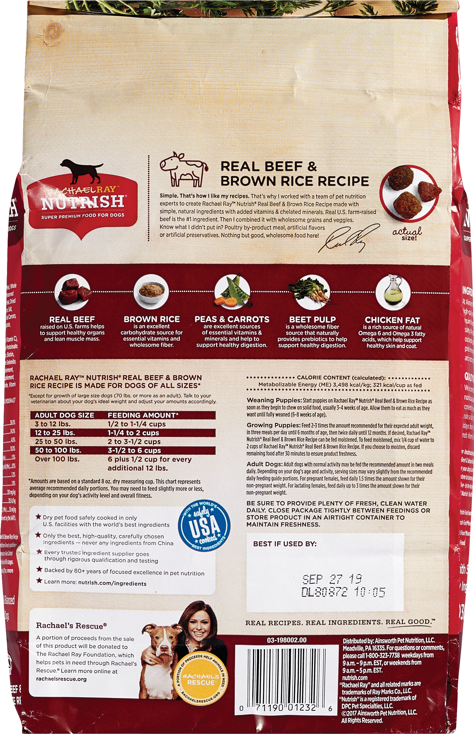 Rachael Ray Dog Food Feeding Chart