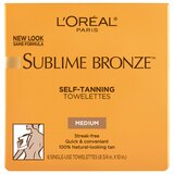 L'Oreal Paris Sublime Bronze Self-tanning Towelettes, Medium Natural Tan, thumbnail image 2 of 5