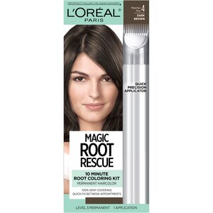 L'Oreal Paris Root Rescue 10 Minute Root Hair Coloring Kit, 4 Dark Brown , CVS