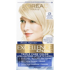 L'Oreal Paris Excellence Creme Permanent Triple Care Hair Color, 01 Extra Light Ash Blonde , CVS