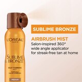 L'Oreal Paris Sublime Bronze ProPerfect Salon Airbrush Self-tanning Mist, thumbnail image 2 of 4