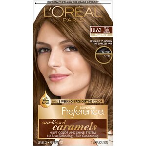 L'Oreal Paris Superior Preference Fade-Defying Shine Permanent Hair Color, UL63 Hi-Lift Gold Brown - 1 , CVS