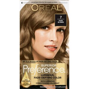 L'Oreal Paris Superior Preference Fade-Defying Shine Permanent Hair Color, 7 Dark Blonde , CVS