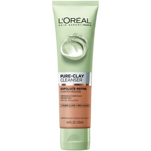 L'Oreal Paris Pure Clay Exfoliate & Refine Cleanser, 4.4 OZ